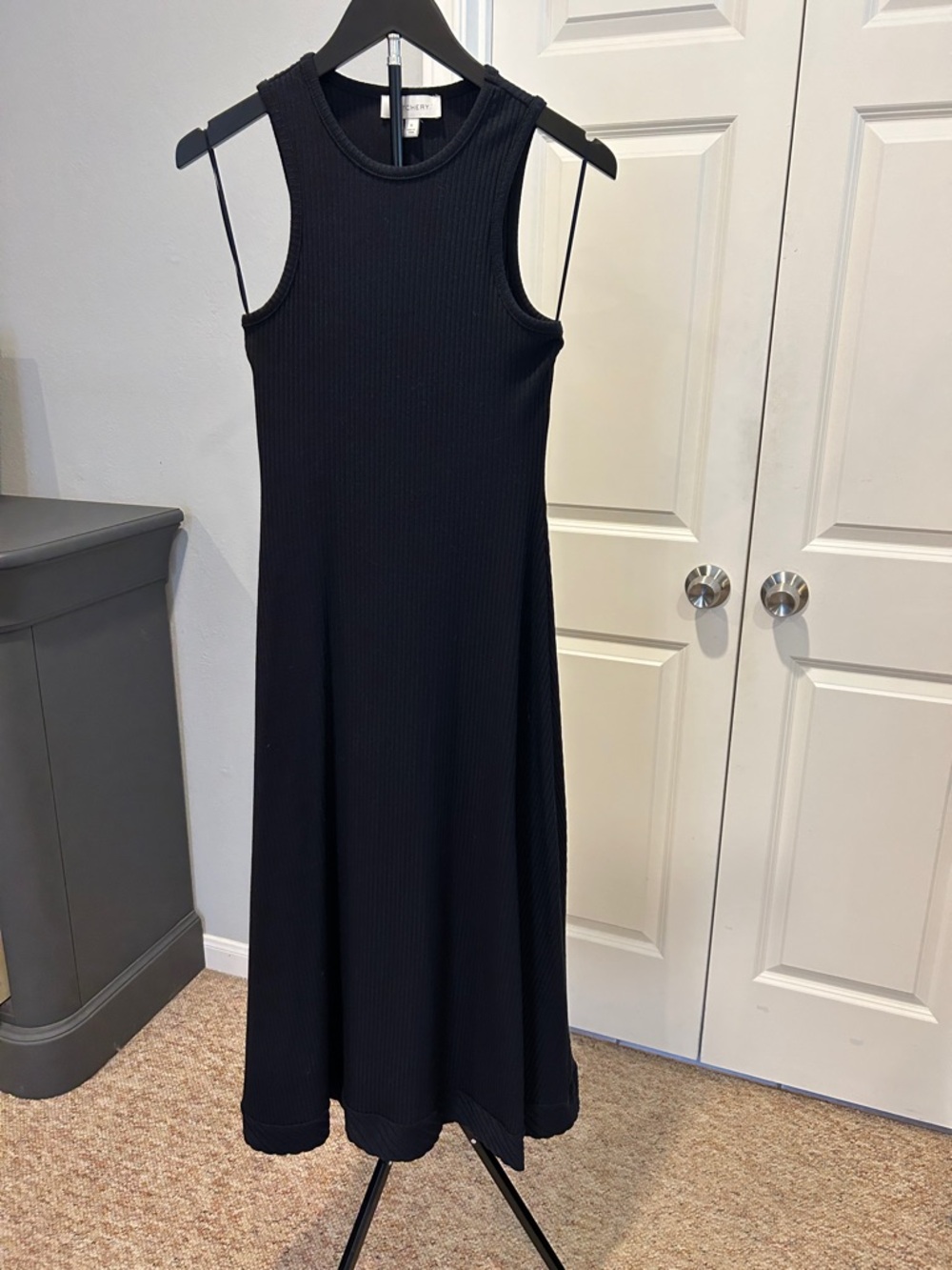 Witchery Navy Ribbed Maxi Tank Dress
